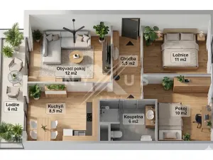 Prodej bytu 3+1, Praha - Prosek, Veltruská, 61 m2