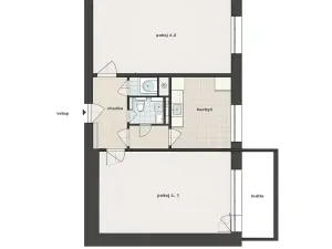 Prodej bytu 2+1, Ostrava, Čkalovova, 55 m2