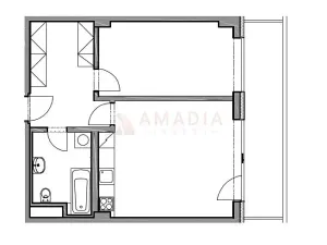 Pronájem bytu 2+kk, Praha - Letňany, Frýdecká, 52 m2
