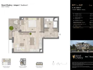 Prodej bytu 2+kk, Praha - Dolní Chabry, Kadaňská, 52 m2