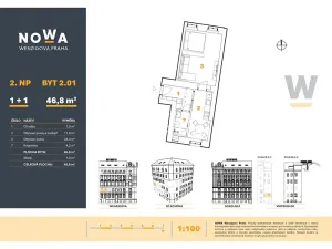 Prodej bytu 1+1, Praha - Nové Město, Wenzigova, 47 m2