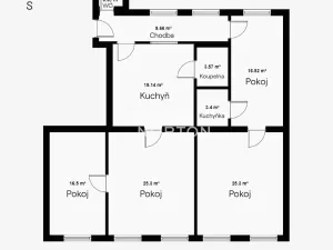 Prodej bytu 4+1, Praha - Libeň, Krejčího, 120 m2