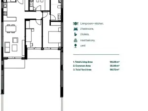 Prodej bytu 2+1, Palasë, Albánie, 99 m2