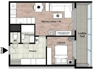 Prodej bytu 2+kk, Kralupy nad Vltavou, sídl. Hůrka, 39 m2