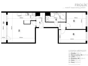 Pronájem bytu 3+kk, Praha - Řepy, Nevanova, 71 m2