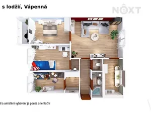 Prodej bytu 4+1, Vápenná, 83 m2