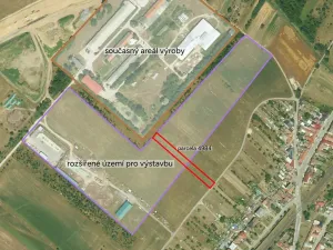 Prodej podílu komerčního pozemku, Moravský Písek, 774 m2