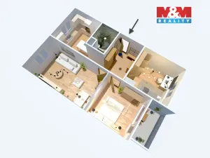 Prodej bytu 3+1, Klášterec nad Ohří, Lípová, 68 m2