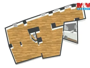 Pronájem kanceláře, Tábor, Pražská, 115 m2