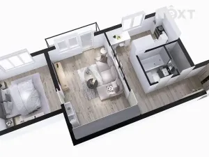 Pronájem bytu 2+1, Přerov, bří Hovůrkových, 51 m2