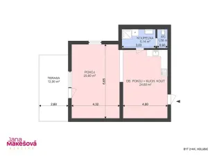 Prodej kanceláře, Holubice, 63 m2