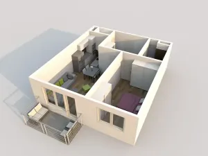 Prodej bytu 2+kk, Praha - Vysočany, Čerpadlová, 62 m2