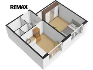 Pronájem bytu 1+1, Plzeň, Brněnská, 35 m2