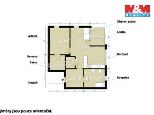 Pronájem bytu 2+kk, Plzeň, Pálavská, 57 m2