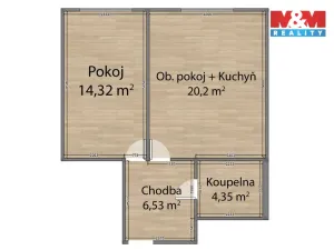 Prodej bytu 2+kk, Praha - Modřany, Zlochova, 49 m2