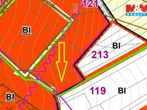 Prodej pozemku pro bydlení, Slavičín - Divnice, 1635 m2
