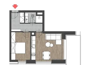 Prodej bytu 2+kk, Čachrov, 40 m2