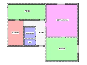 Prodej bytu 3+1, Trutnov, Bendlova, 67 m2