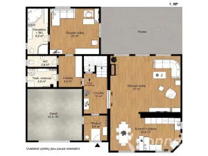 Prodej rodinného domu, Jesenice - Osnice, Karafiátová, 230 m2
