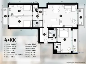 Pronájem bytu 4+kk, Praha - Podolí, Podolská, 133 m2
