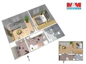 Prodej bytu 2+1, Praha - Strašnice, U trati, 47 m2