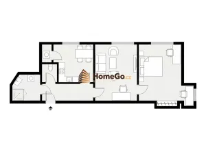 Pronájem bytu 3+kk, Praha - Nusle, Žateckých, 71 m2