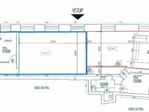 Pronájem obchodního prostoru, Brno, Vachova, 50 m2