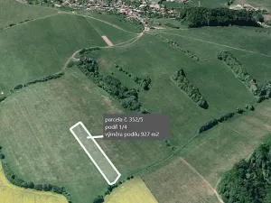 Prodej podílu pole, Podolí, 927 m2