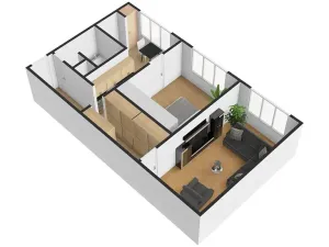 Pronájem bytu 2+1, Český Krumlov, Sídliště Plešivec, 60 m2