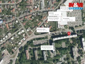 Pronájem bytu 1+kk, Pardubice - Polabiny, Bělehradská, 36 m2