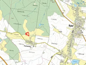 Prodej podílu louky, Býšť, 5738 m2