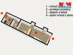 Pronájem obchodního prostoru, Havlíčkův Brod, Horní, 25 m2