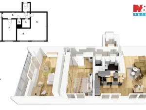 Prodej bytu 3+kk, Praha - Hloubětín, Poděbradská, 64 m2