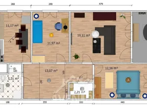 Pronájem bytu 3+1, Liberec, Haškova, 75 m2
