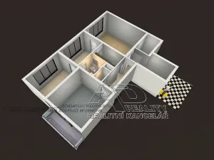 Pronájem bytu 3+1, České Budějovice, Kubatova, 63 m2