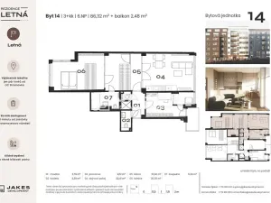 Prodej bytu 3+kk, Praha - Holešovice, Kostelní, 89 m2