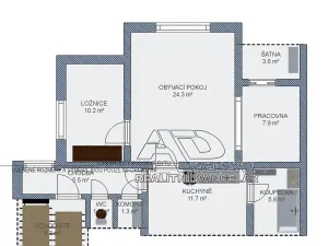 Pronájem bytu 2+1, České Budějovice, 70 m2