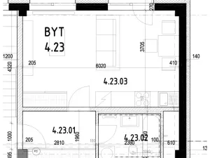 Pronájem bytu 1+kk, Ostrava, Hasičská, 35 m2