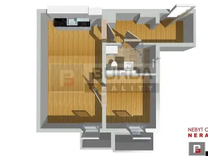 Pronájem bytu 2+kk, Neratovice, 35 m2