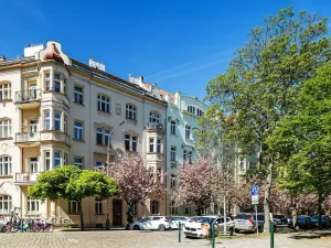 Pronájem bytu 1+1, Praha - Karlín, Lyčkovo náměstí, 28 m2