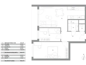 Prodej bytu 3+kk, Praha - Chodov, Ke Kateřinkám, 68 m2