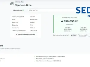 Prodej bytu 1+kk, Brno, Elgartova, 30 m2