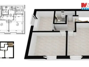 Prodej bytu 4+kk, Králův Dvůr, 97 m2