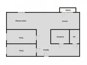 Pronájem bytu 3+1, Litvínov - Horní Litvínov, Ruská, 67 m2