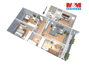 Prodej bytu 4+1, Most, Zdeňka Štěpánka, 72 m2