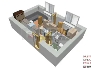 Pronájem bytu 2+kk, Neratovice, 28 m2
