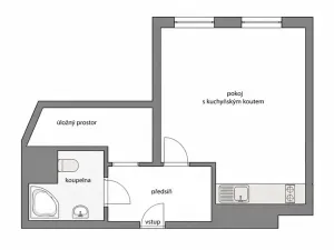 Pronájem bytu 1+kk, Brandýs nad Labem-Stará Boleslav, Ivana Olbrachta, 32 m2