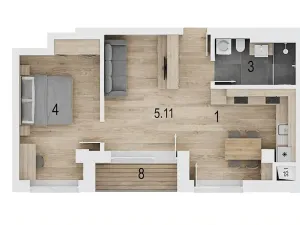 Prodej bytu 2+kk, Luhačovice, Zatloukalova, 53 m2