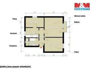 Prodej bytu 3+1, Strážov, 75 m2