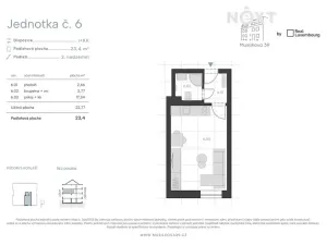 Prodej bytu 1+kk, Praha - Košíře, Musílkova, 23 m2